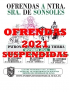 Ofrendas de Octubre 2021 (SUSPENDIDAS) - PATRONATO  DE SONSOLES